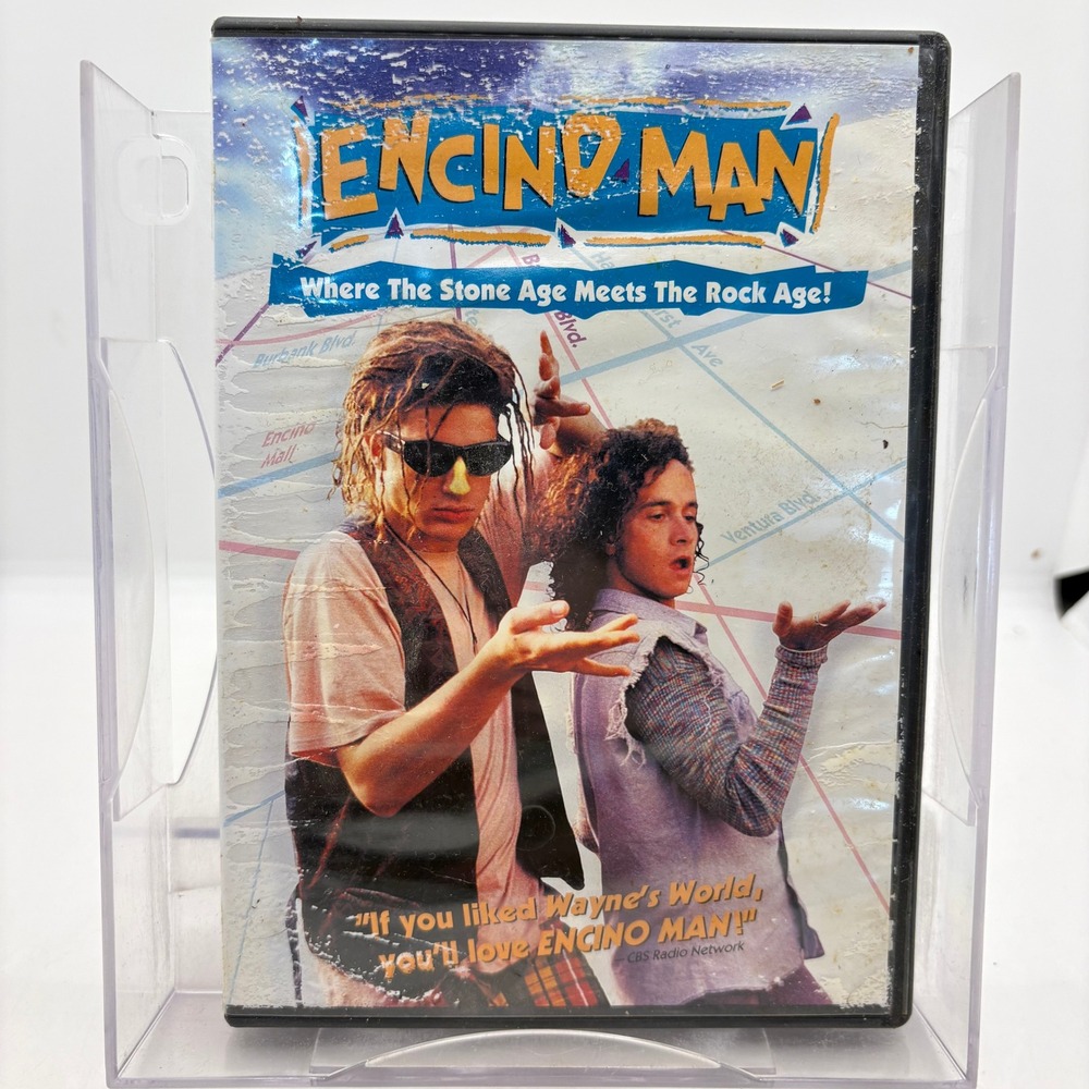Encino Man DVD 1992 Widescreen Comedy Brendan Fraser Pauly Shore Sean Astin